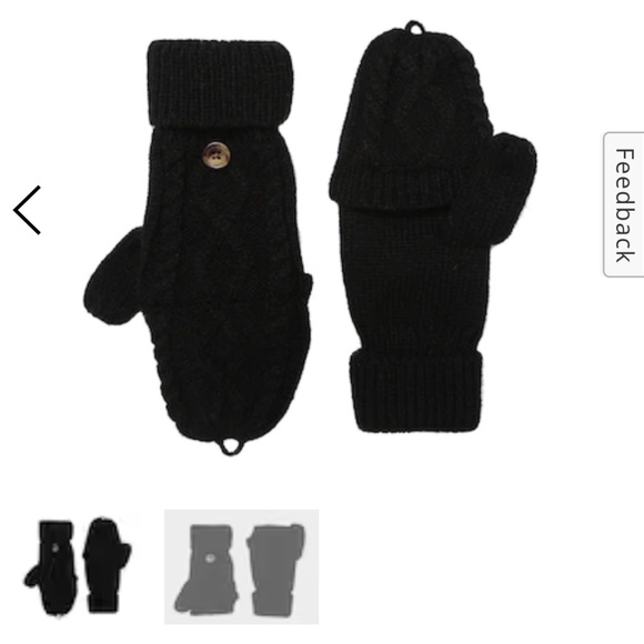 Crown Vintage I Cable Knit Convertible Gloves - Picture 7 of 9